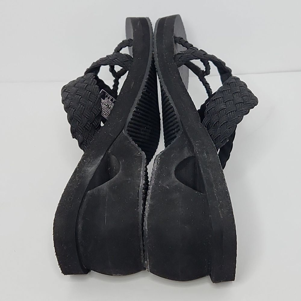 Sketcher's yoga foam platform heel wedge sandals - Picture 5 of 7